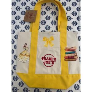 Disney Belle Books Custom Made Trader Joes Mini Tote One of a Kind